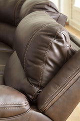 Dunleith - 2-Piece Power Reclining Loveseat - Chocolate