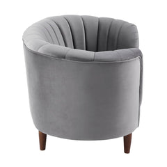 Millephri - Loveseat - Gray Velvet