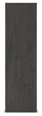 Fraluna - Five Drawer Chest - Charcoal