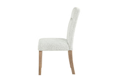 D2504 - 5 Piece Dining Room Set (Dining Table And 4 Dining Chairs) - White / Light Gray