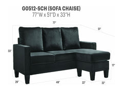 Glory Furniture - Jessica - Sofa Chaise