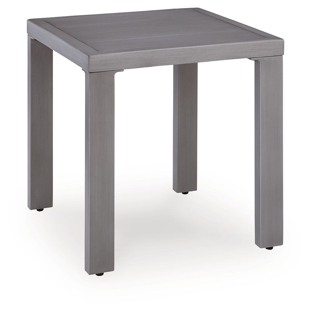 Half Moon Beach - Square End Table - Gray