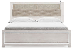 Altyra - King Bookcase Panel Bed - White