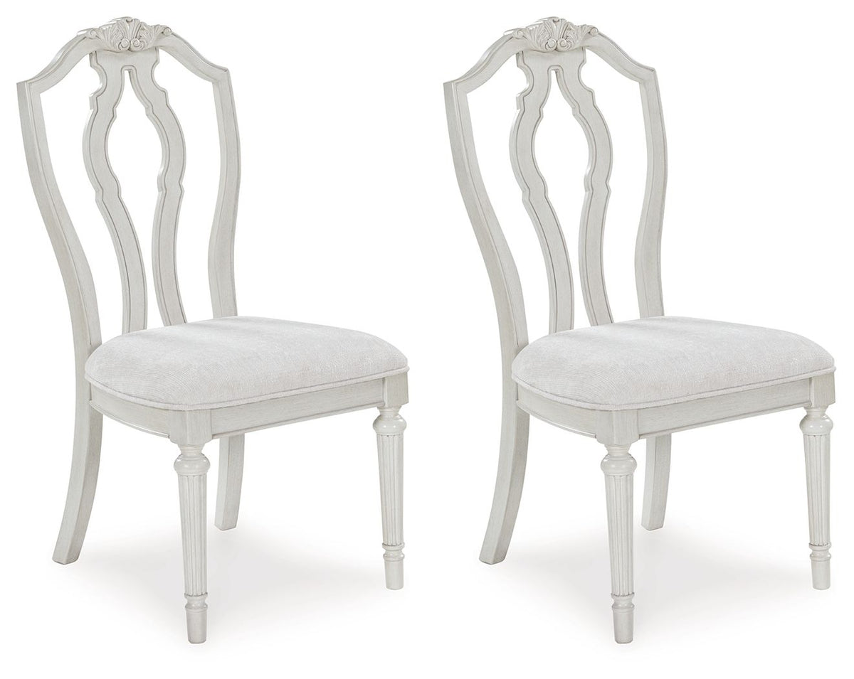 Montelaine - Dining Upholstered Side Chair (Set of 2) - Antique White