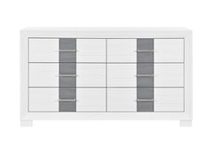 Optimus - 4 Piece Bedroom Set (Full Bed, Dresser, Mirror, Nightstand) - White