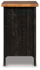 Valebeck - Chair Side End Table - Black / Brown
