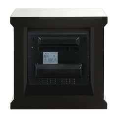 Noralie - 29" Fireplace - Mirrored & Faux Diamonds