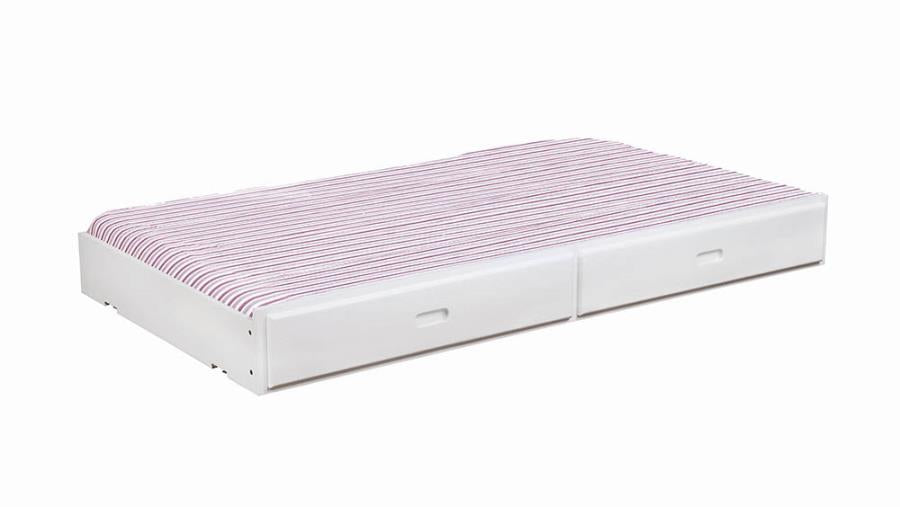 Chapman White Storage Trundle - MyWaynesHome #