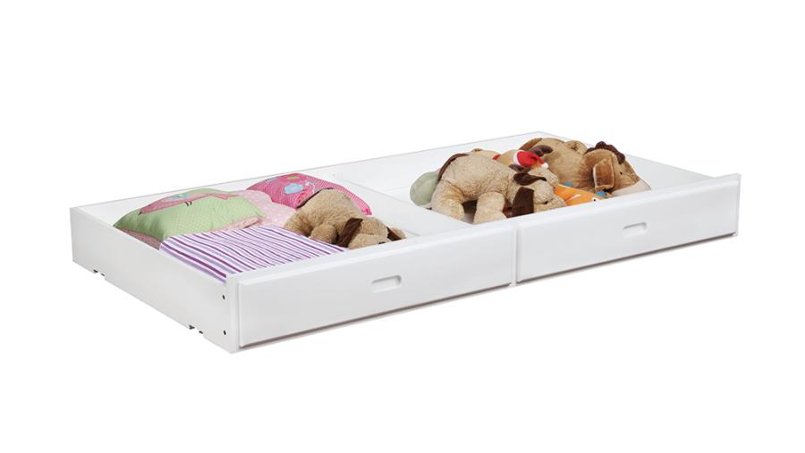 Chapman White Storage Trundle - MyWaynesHome #