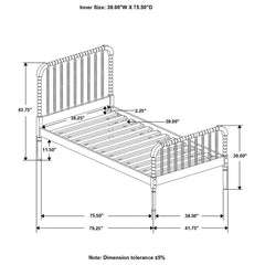 Jones White Twin Bed - MyWaynesHome #