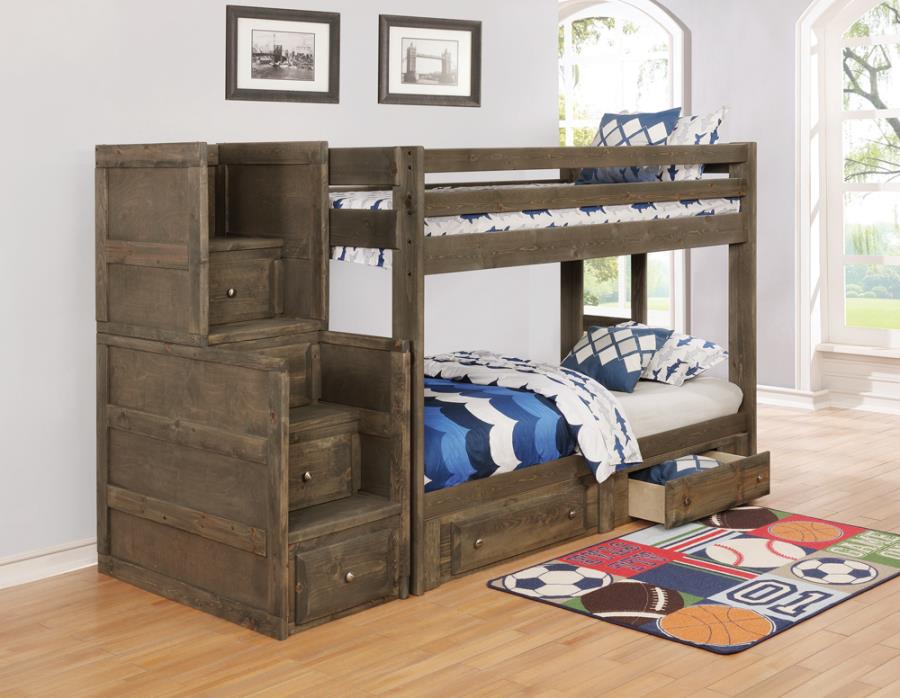 Wrangle Hill Grey Stairway Chest - MyWaynesHome #