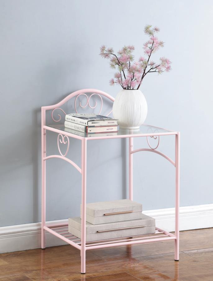 Massi Pink Nightstand - MyWaynesHome #