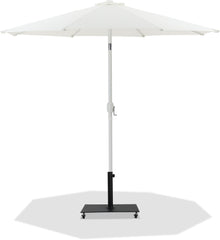 Fiji - Aluminum Patio Umbrella With Square Black And White Base