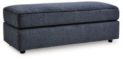Albar Place - 2 Pc. - 2-Piece Sectional With Raf Sofa Chaise, Ottoman - Cobalt