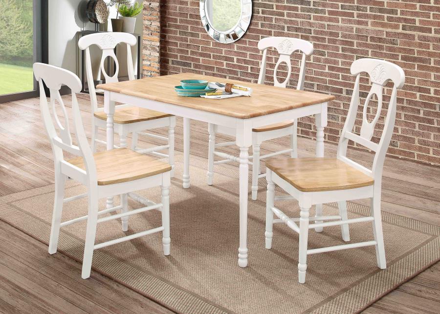 Taffee White Dining Table - MyWaynesHome #