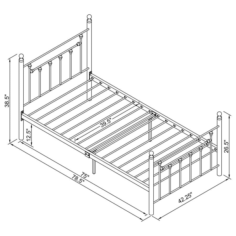 Canon Grey Twin Bed - MyWaynesHome #