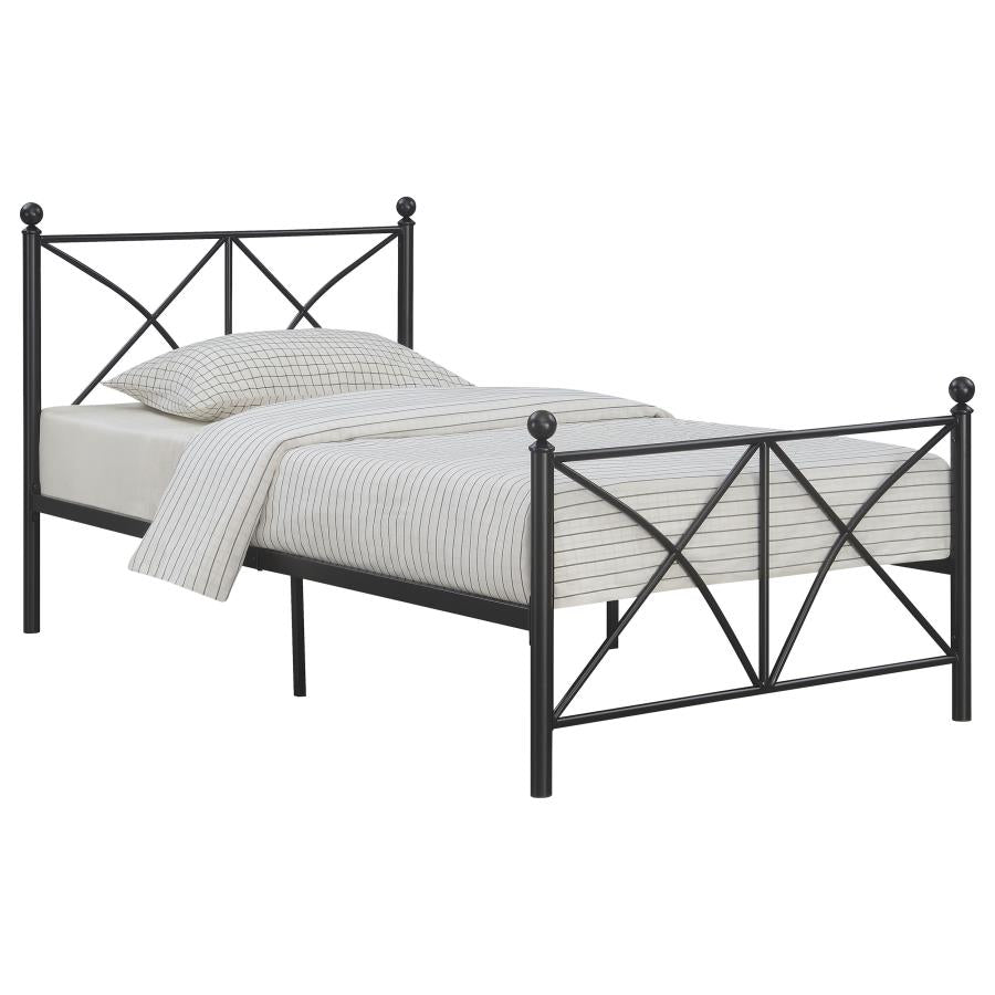 Hart Black Twin Bed - MyWaynesHome #