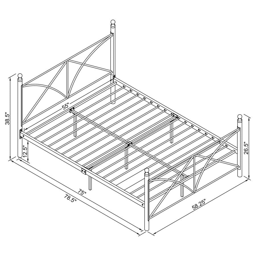 Hart White Full Bed - MyWaynesHome #