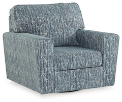 Aterburm - Swivel Accent Chair - Twilight