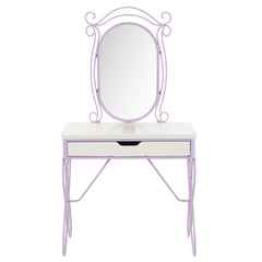 Priya II - Vanity Set - White & Light Purple