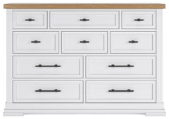 Ashbryn - Dresser - White / Natural