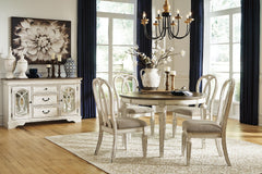Realyn - Oval Dining Room Extension Table - Chipped White
