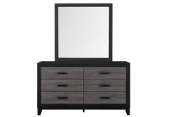 Lisbon - 5 Piece Twin Bedroom Set (Bookcase Twin Bed) - Black / Gray