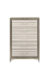 Zambrano - 6 Piece King Bedroom Set With Vanity Set - White