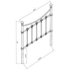Marie White Twin Headboard - MyWaynesHome #