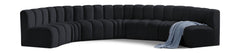 Arc - Velvet 7 Piece U-Shaped Modular Sofa
