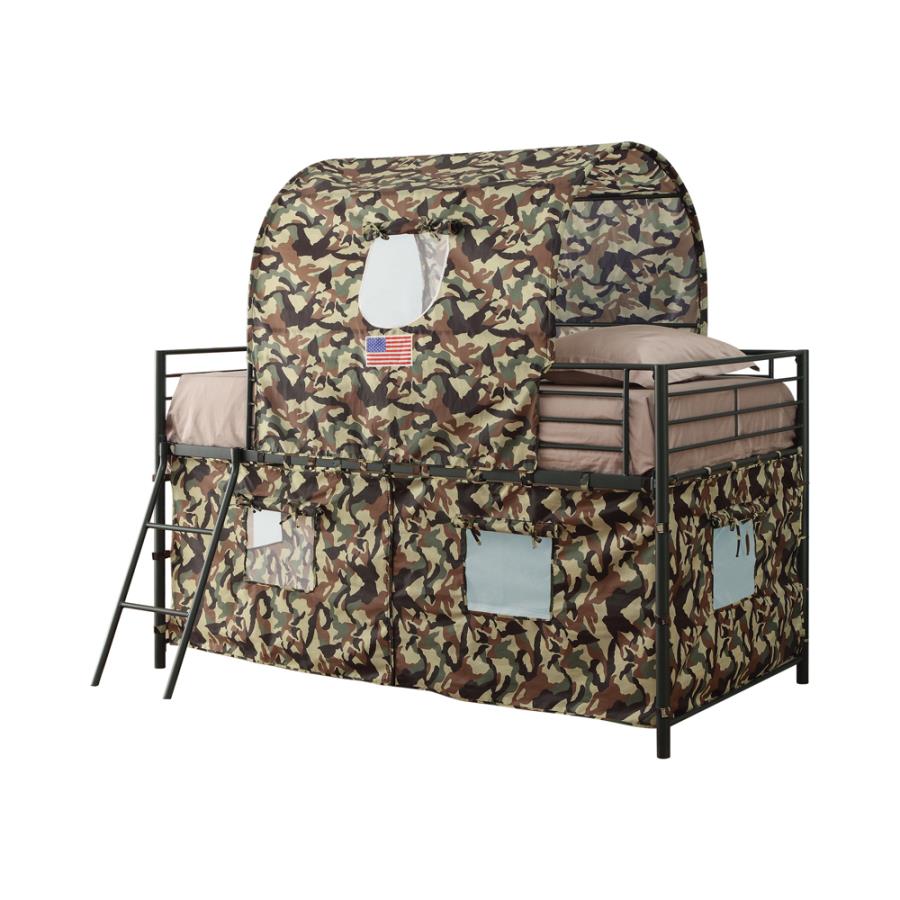 Camouflage Green Twin Workstation Loft Bed - MyWaynesHome #