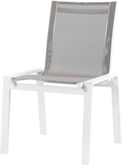 Nizuc - Outdoor Patio Dining Chair With White Frame (Set of 2)