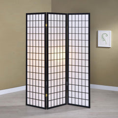 Carrie Black 3 Panel Room Divider - MyWaynesHome #