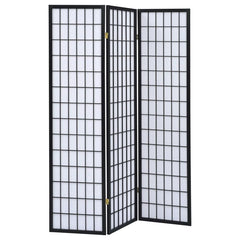 Carrie Black 3 Panel Room Divider - MyWaynesHome #