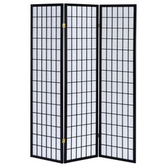 Carrie Black 3 Panel Room Divider - MyWaynesHome #