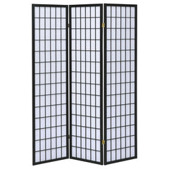 Carrie Black 3 Panel Room Divider - MyWaynesHome #