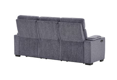 U1895 - P2 Reclining Sofa With IS And LED - Dark Gray