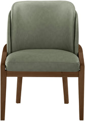 Navo - Vegan Leather Upholstered Dining Chair - Green