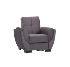 Ottomanson Armada Air - Upholstered Convertible Armchair With Storage - Microfiber