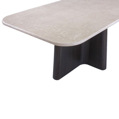 Jacory - Dining Table With Bottocino Marble Top - Espresso