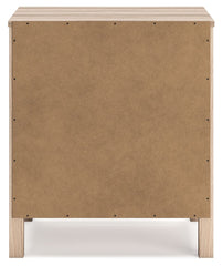 Battelle - Two Drawer Night Stand - Tan