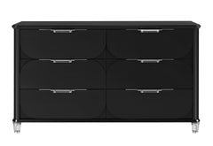 Lando - 5 Piece Queen Bedroom Set (Bed, Dresser & Mirror, Nightstand, Chest) - Black