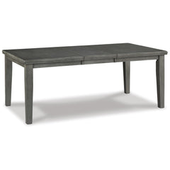 Hallanden - Rectangular Dining Room Butterfly Extension Table - Gray