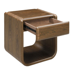 Lanza - End Table With Drawer - Dark Walnut