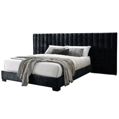 Rivas - Queen Bed - Black Fabric