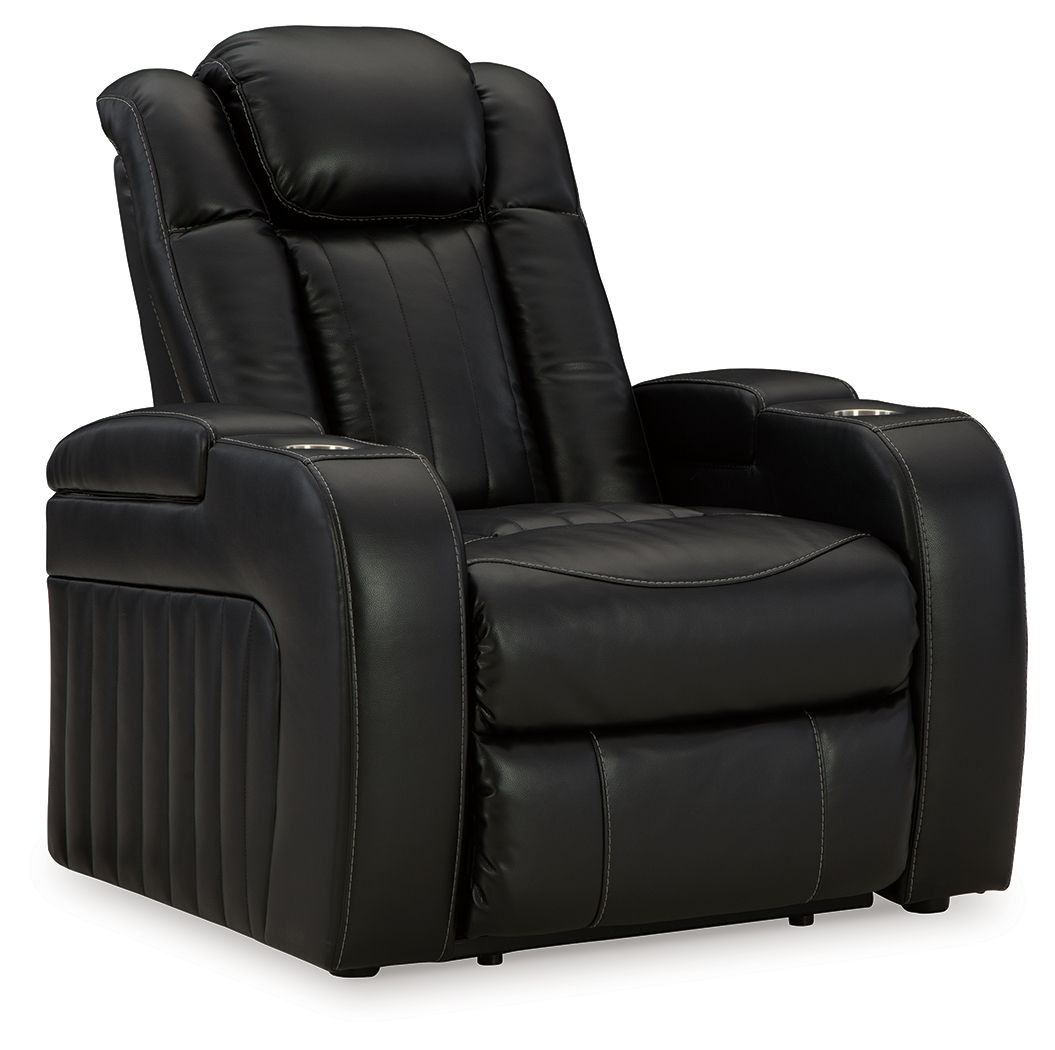 Caveman Den - Power Recliner/ Adj Headrest - Midnight