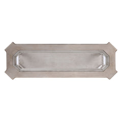 Northville - Sofa Table - Clear Glass & Antique Silver