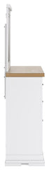 Ashbryn - Dresser And Mirror - White / Natural