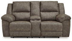Laresview - Dbl Reclining Loveseat with Console - Fossil