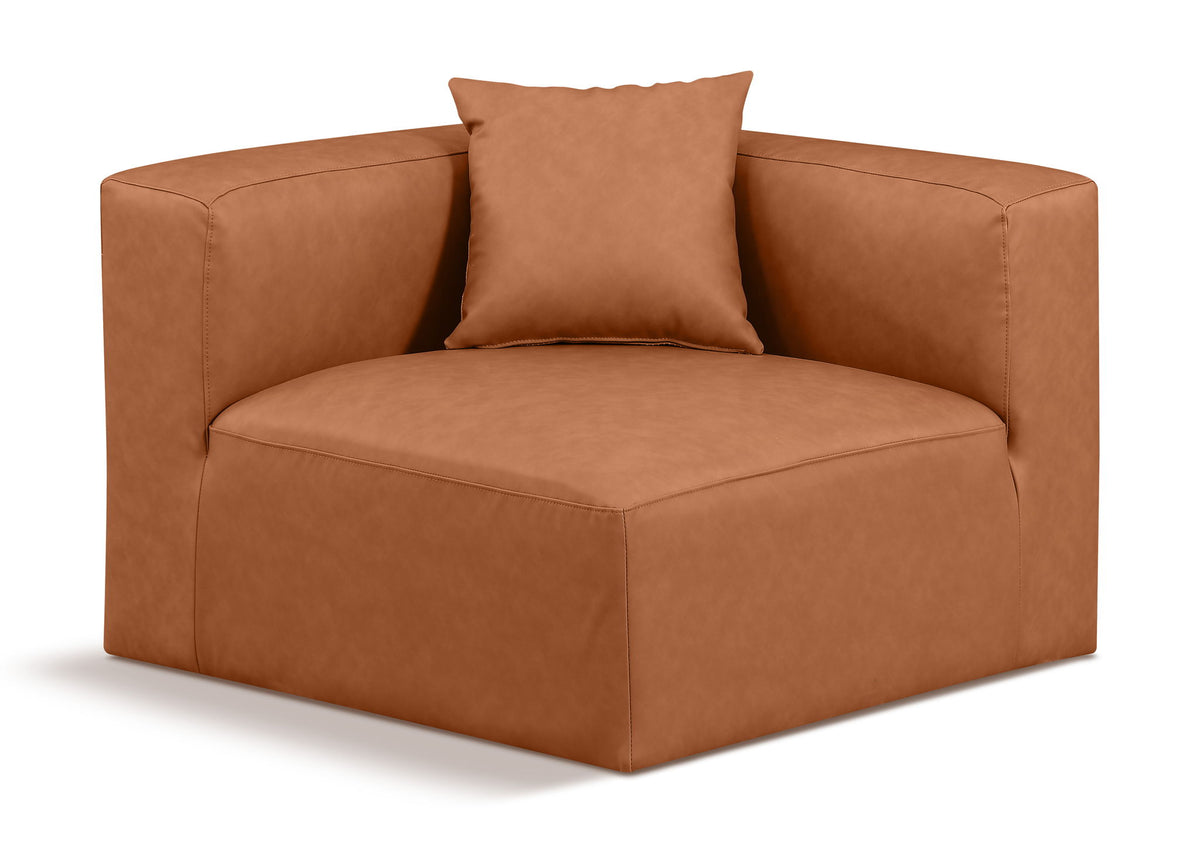 Cube - Corner Chair - Cognac